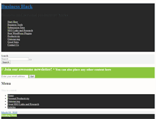 Tablet Screenshot of businesshack.org